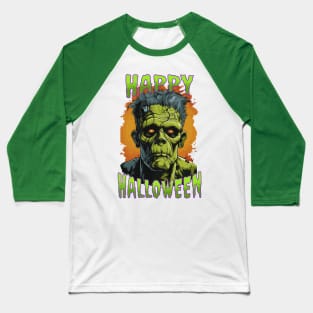 The Monster Happy Halloween Baseball T-Shirt